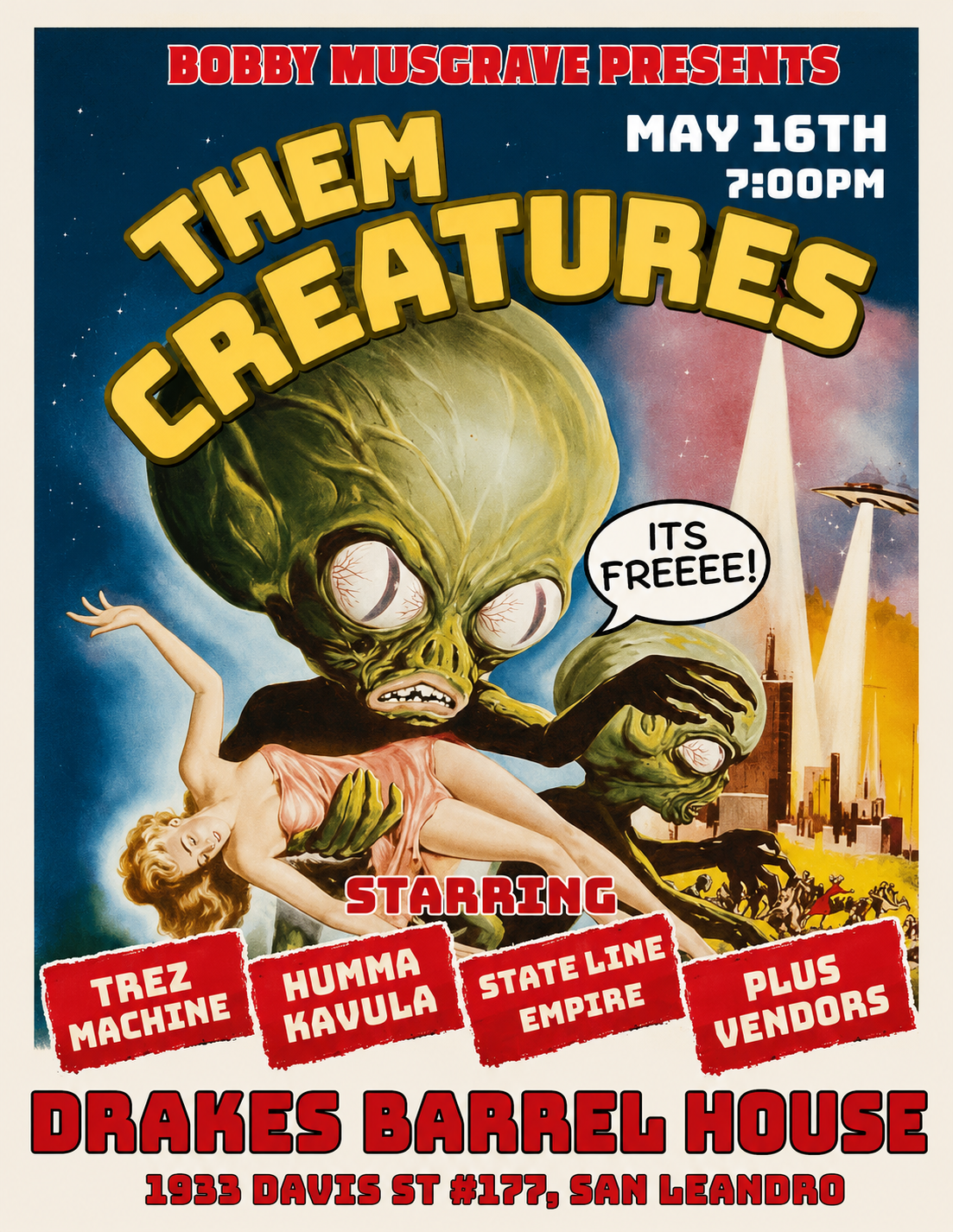 Them Creatures at Drake's Barrel House - May 16, 2026